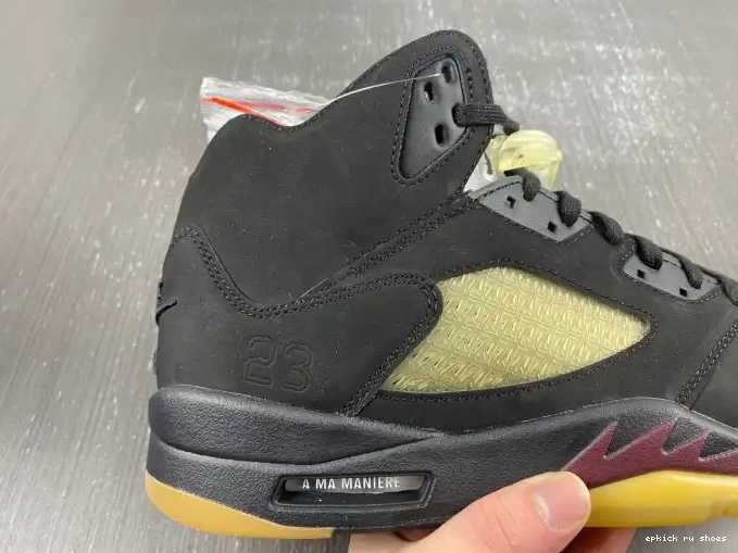 Rep x Jordan 5 Air A Ma Black FD1330-001 Maniere 0505